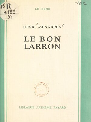 cover image of Le bon larron